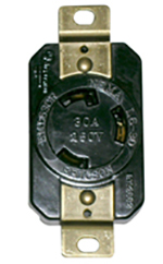 NEMA L6-30R 30A, 250V Twist Lock Receptacle 