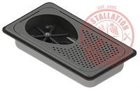 Recessed Milk Pitcher Rinser with Drain Board