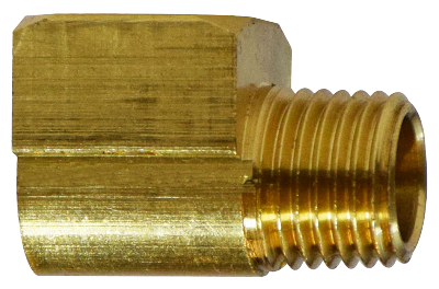 1/8" MPT x 1/8" FPT Street Elbow 90-Degree Bar Stock Brass 116A-A
