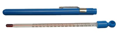 Pocket Liquid In Glass Thermometer Analog 0-220° 6.25"