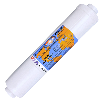 1/4" FPT x 2" x 10" All Calcite Inline Water Filter Feeder Post RO Omnipure K2548BB